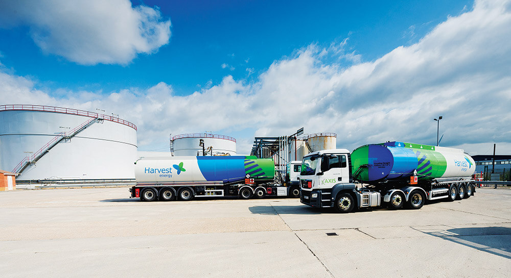 Axis Logistics harvest energy trucks